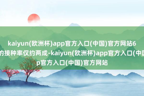 kaiyun(欧洲杯)app官方入口(中国)官方网站6个月至2岁的接种率仅约两成-kaiyun(欧洲杯)app官方入口(中国)官方网站