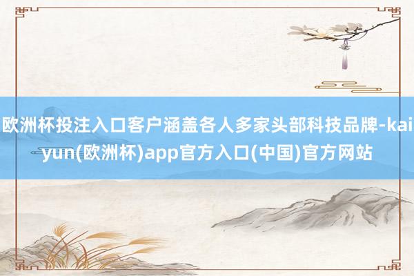 欧洲杯投注入口客户涵盖各人多家头部科技品牌-kaiyun(欧洲杯)app官方入口(中国)官方网站