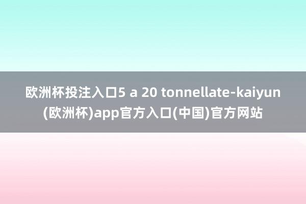 欧洲杯投注入口5 a 20 tonnellate-kaiyun(欧洲杯)app官方入口(中国)官方网站